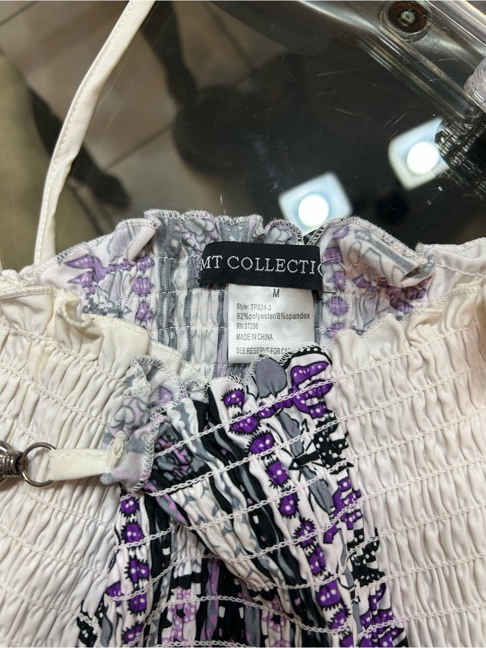 Print Smocked Halter Maxi Dress / Beach Cover-Up - Picture 3 of 3